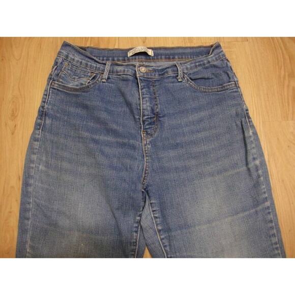 LEVI'S Jeans High Waist 30 x 29 Stretchy 512 Straight Leg Slimming Blue Denim - Picture 3 of 4